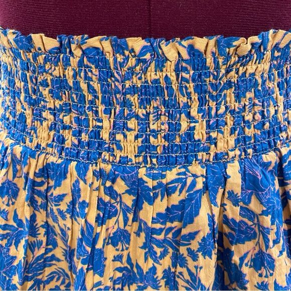 NWT Universal Thread Tiered Skirt Women's Blue Floral Short Ruffle XXL - Picture 3 of 9